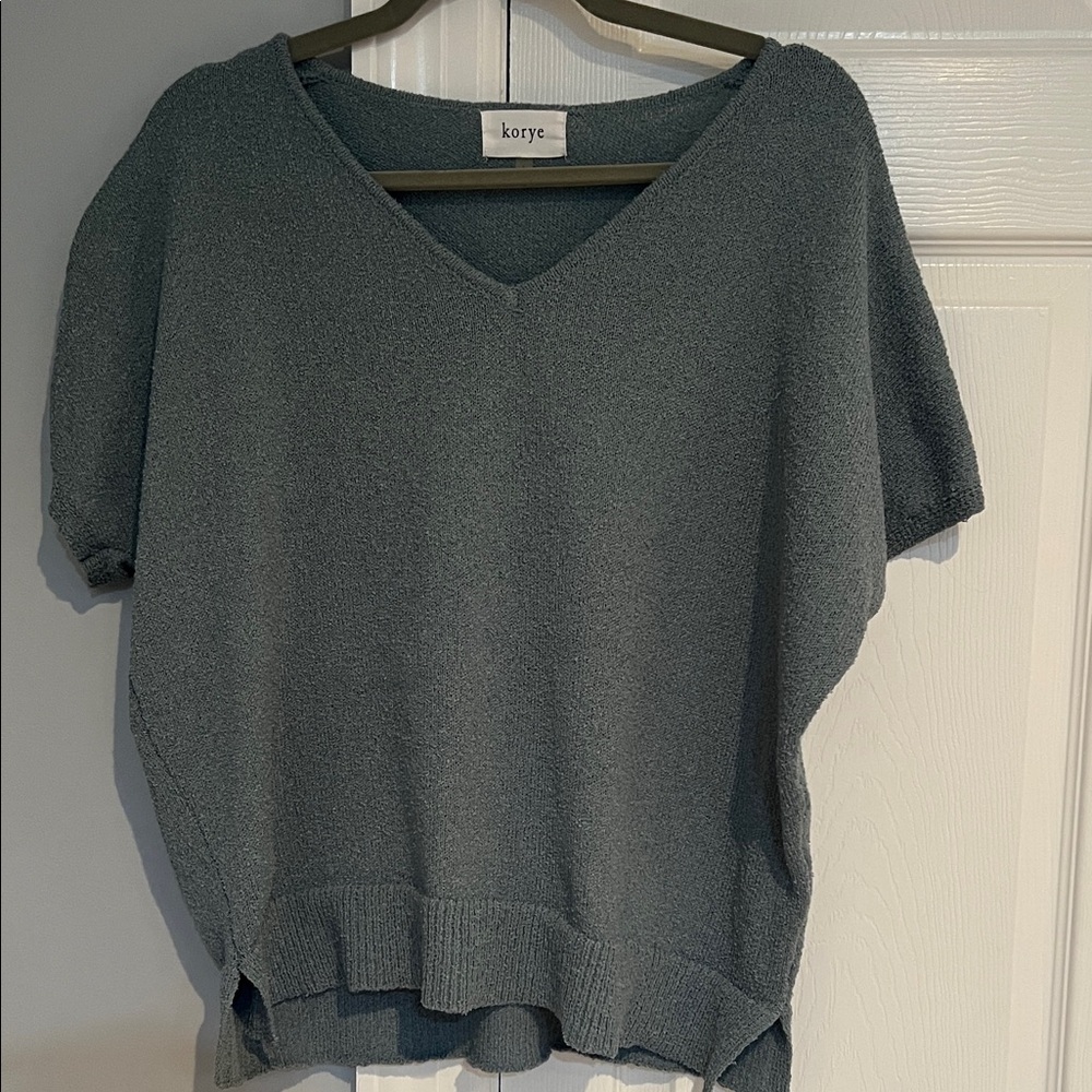 Korye V-Neck Short Sleeve Sweater